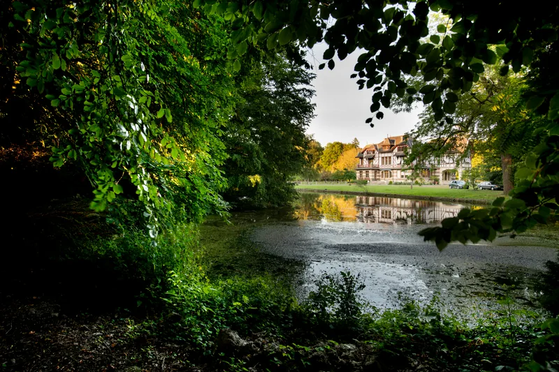 Domaine de la Nèle — the park, pond and old trees